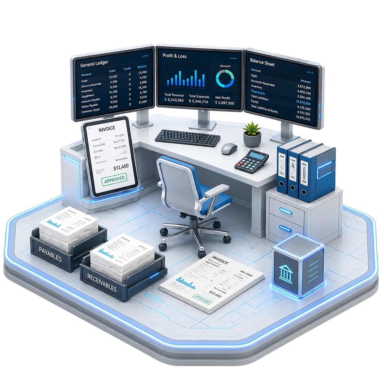 Accounting workflow dashboard